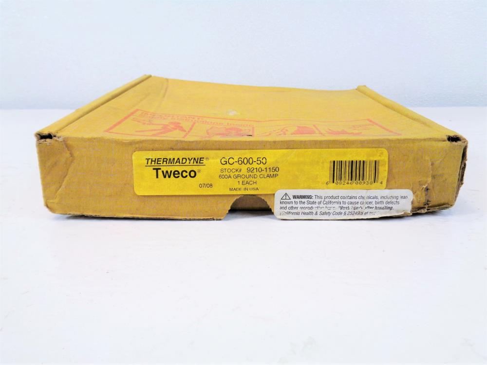 Lot of (2) Tweco 600A Ground Clamp #GC-600-50